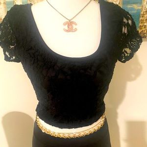 GUESS  lace, stretchy top